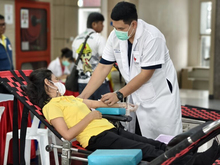 กิจกรรมบริจาคโลหิต ของเหล่ากาชาดจังหวัดสิงห์บุรี