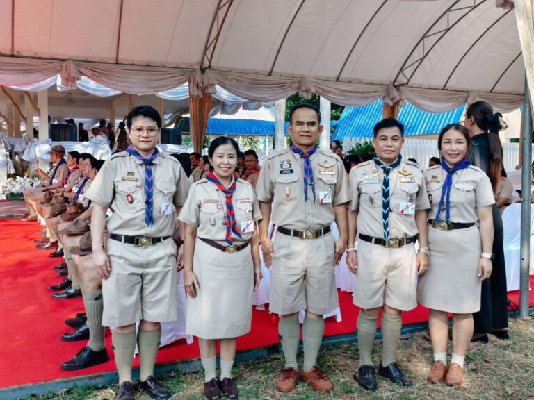 พิธีเปิดงานชุมนุมลูกเสือแห่งชาติ ครั้งที่ 22 ณ สนามศรีมหาราชา ค่ายลูกเสือวชิราวุธ อำเภอศรีราชา จังหวัดชลบุรี